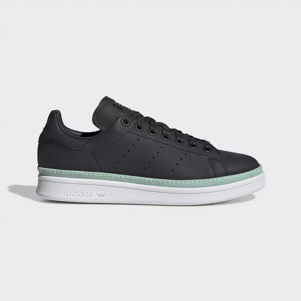 Adidas Stan Smith New Bold Tenis Negros Para Mujer (MX-47868)